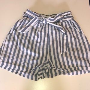shein striped shorts